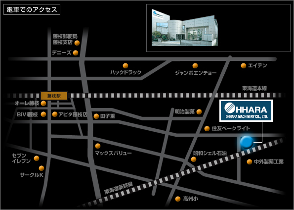 電車でのアクセス